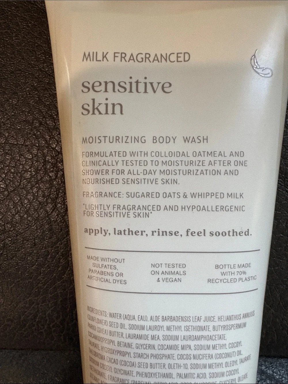 Bath and body milk fragrances sensitive skin colloidal oatmeal body wash